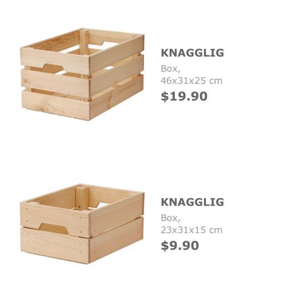 Ikea Small Storage Wooden Boxes Furniture Others On Carousell