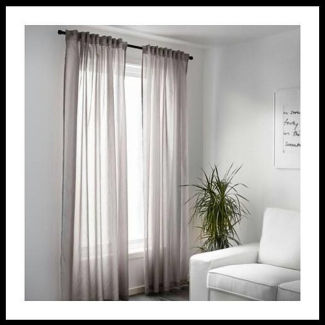 Ikea Vivan Gorden Abu 2 Pcs Perabotan Rumah Di Carousell