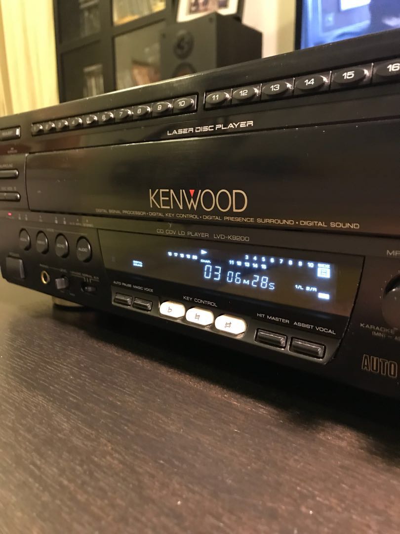 Kenwood laser disc player cd cdv ld player LVDK9200 karaoke, TV & Home