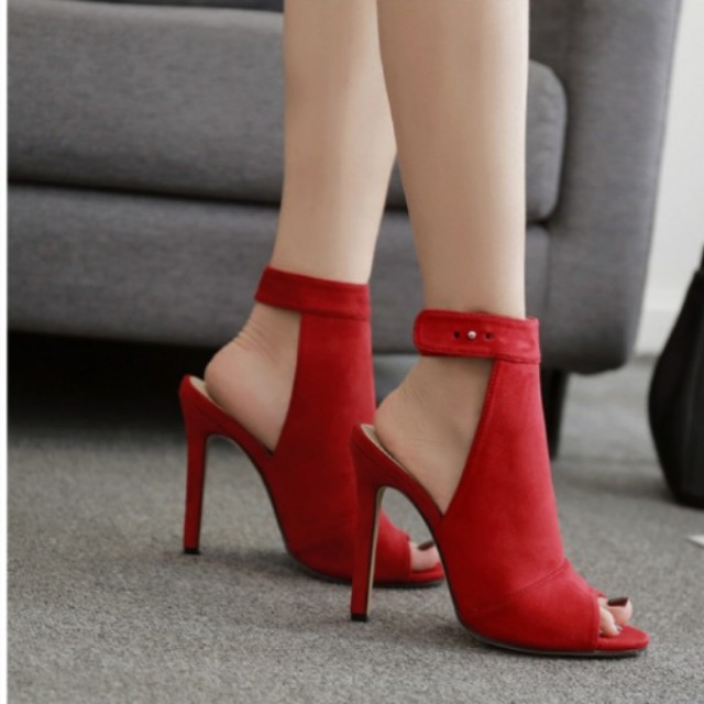 ladies red heels