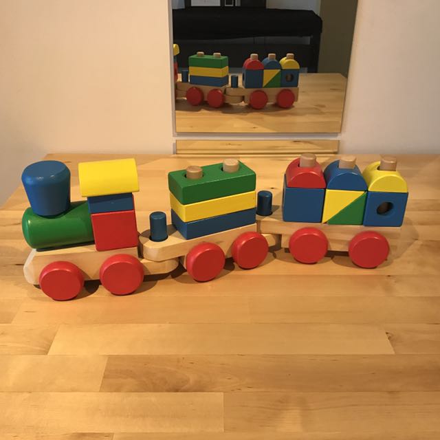 melissa and doug block train