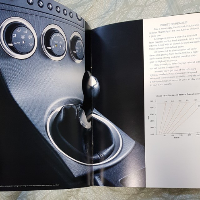 nissan nismo 350z fairlady z z33 z34 zed sales brochure catalogue