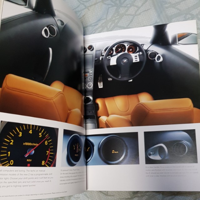 nissan nismo 350z fairlady z z33 z34 zed sales brochure catalogue