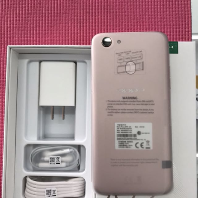 Oppo a73金，6吋大螢幕，中華神腦保固，2019-02-20，拆封檢查新品，盒