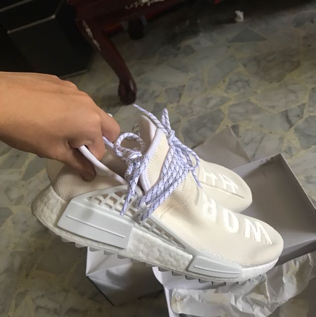 Adidas pharrell hu nmd trail holi blank online canvas