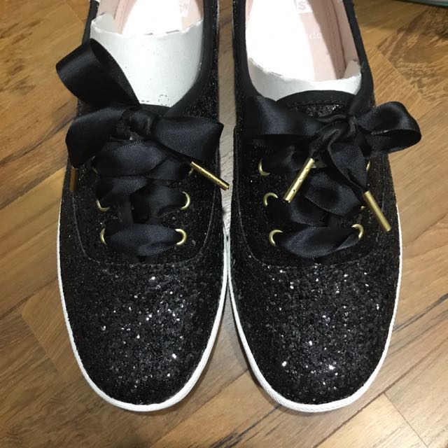 black sparkle keds