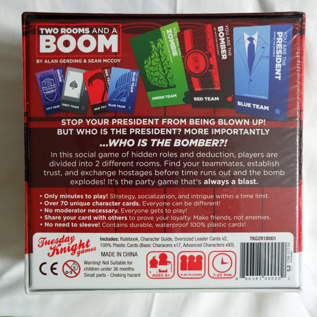 Two Rooms and a Boom, Board Game