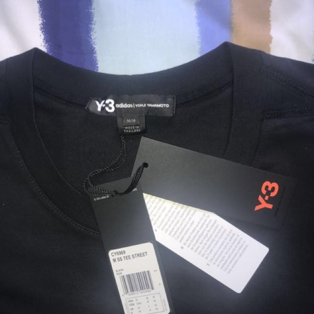 Y-3 Stacked logo tee - medium sized, oversized fit y3, Men's