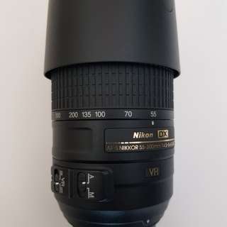 Nikon zoom lens 55 to 300mm