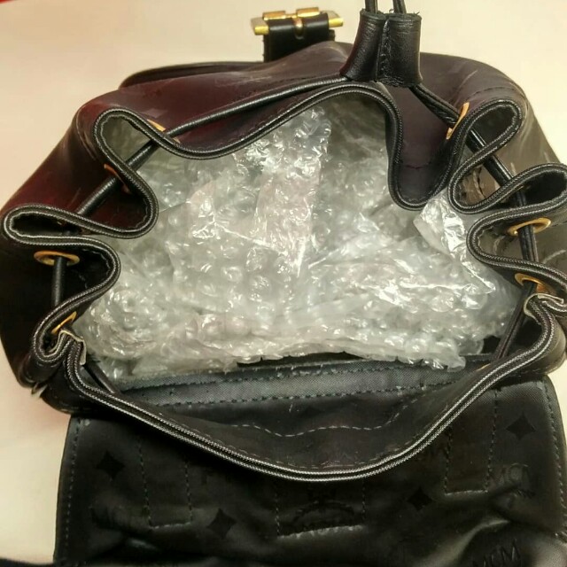 Authentic MCM Backpack Black Vintage Luxury Bags Wallets on