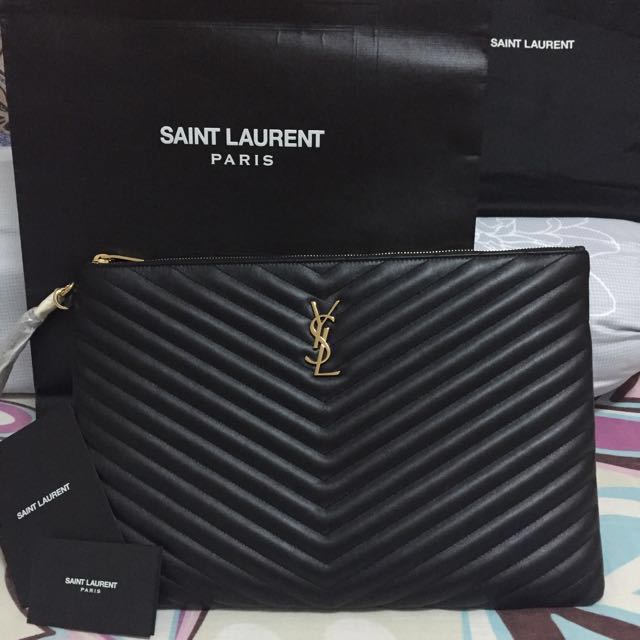 ysl large clutch