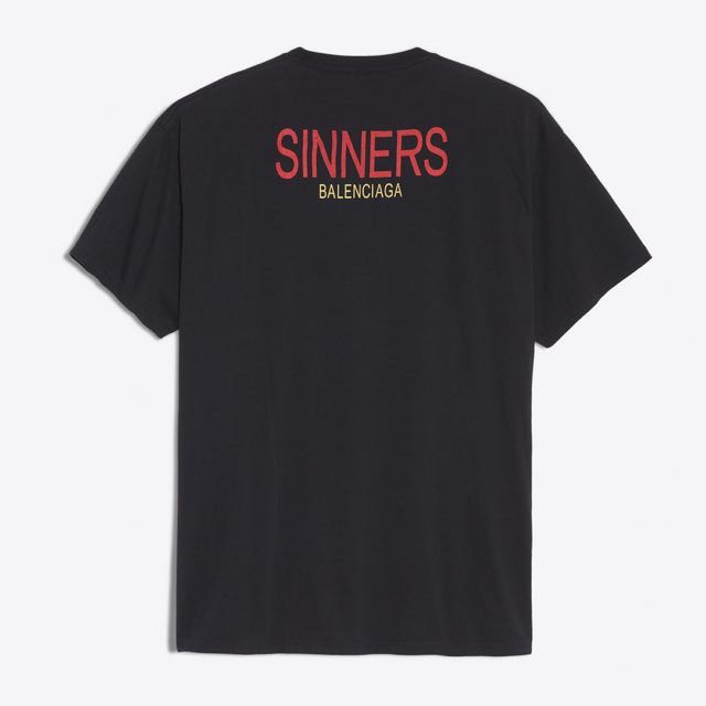 Balenciaga Sinners Tee Men s Fashion Tops Sets Tshirts Polo Shirts on Carousell