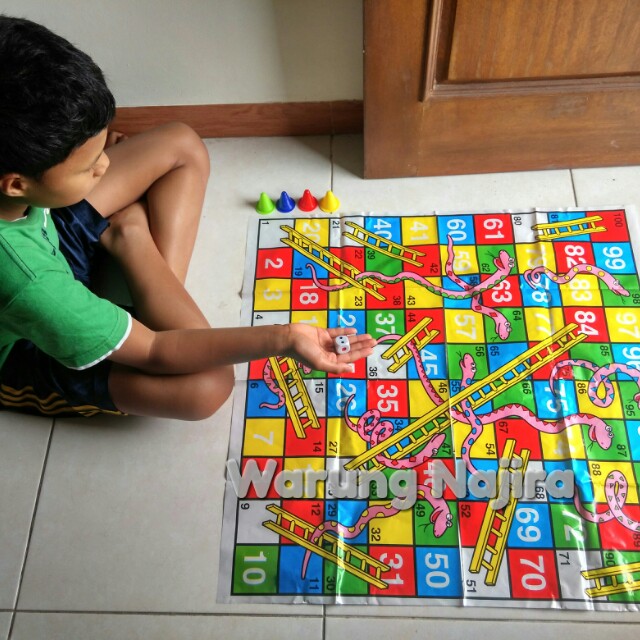 Big Snake Ladder Game Mainan Ular Tangga Ukuran Besar Bayi