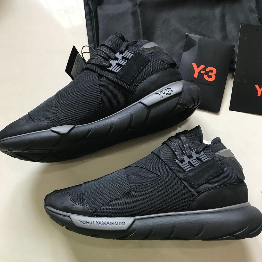 BNIB Authentic Y3 Qasa High Triple Black