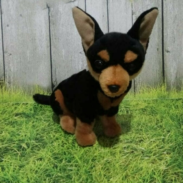 Boneka Anjing Mini Pinscher Babies Kids Toys Walkers On