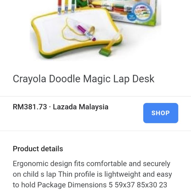 Crayola Doodle Magic Lep Desk Bayi Kanak Kanak Mainan Bayi Dan