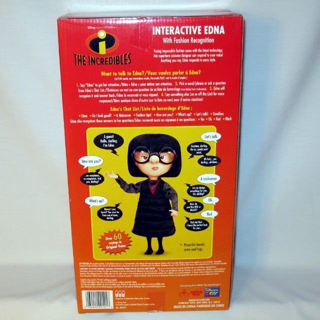 Edna mode interactive talking doll sale