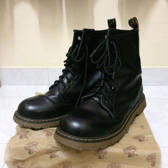 fake leather doc martens