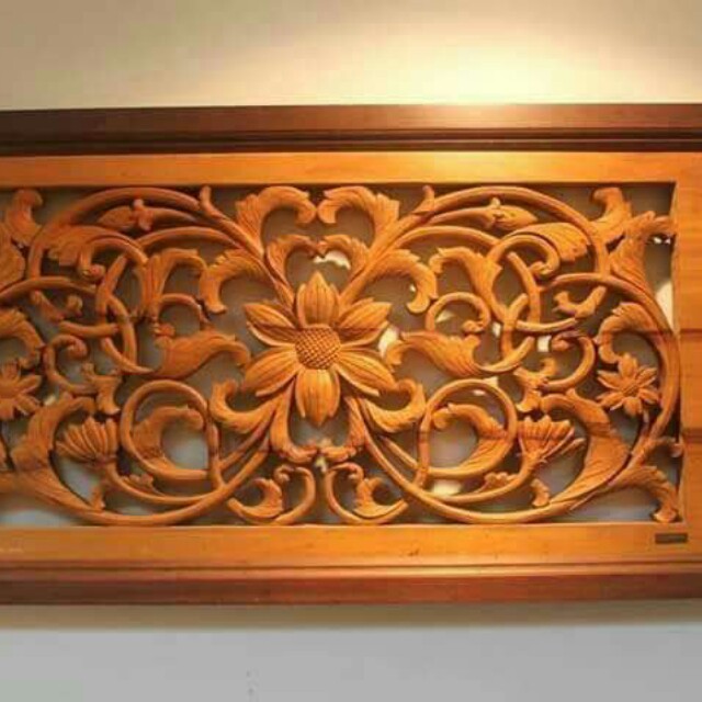 Hiasan Relief Bunga Home Furniture Home Decor On Carousell