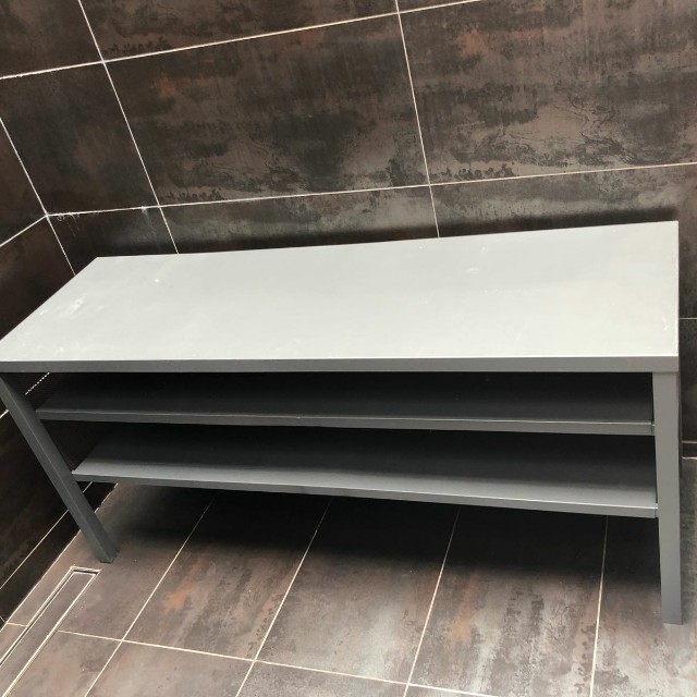 Ikea Nittorp metal TV stand, Furniture & Home Living, Furniture