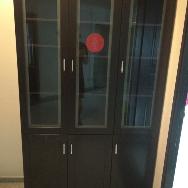 Ikea Storage Shelf With Glass Doors 3 Doors Furniture Shelves