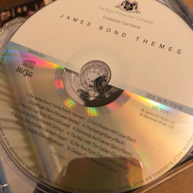James bond themes DDD 32 bit digital, 興趣及遊戲, 收藏品及紀念品
