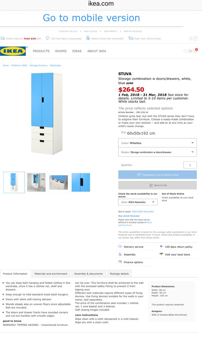 kids wardrobe ikea stuva white blue babies kids baby nursery kids furniture kids wardrobes storage on carousell