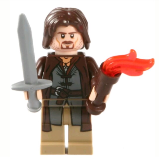 Lego Lord Of The Rings Aragorn 9472 Minifigure New Hobbies Toys Toys Games On Carousell