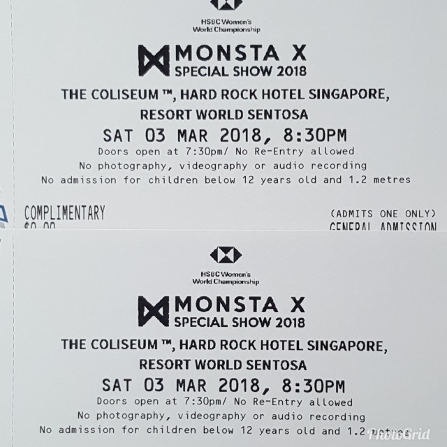 A Pair Of Monsta X Concert Tickets Hobbies Toys Memorabilia Collectibles K Wave On Carousell