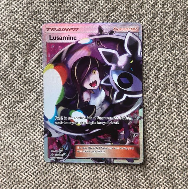 Pokemon Rare Trainer Lusamine Toys Games Board Games Cards On Carousell