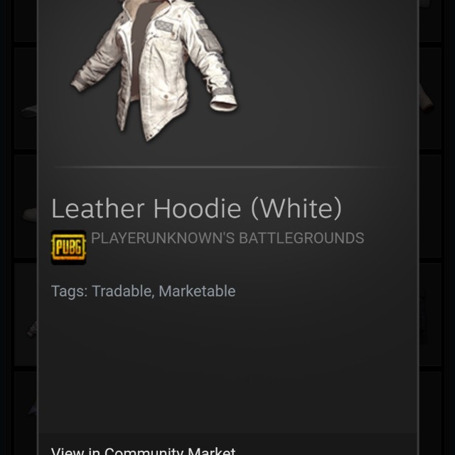 leather hoodie white pubg