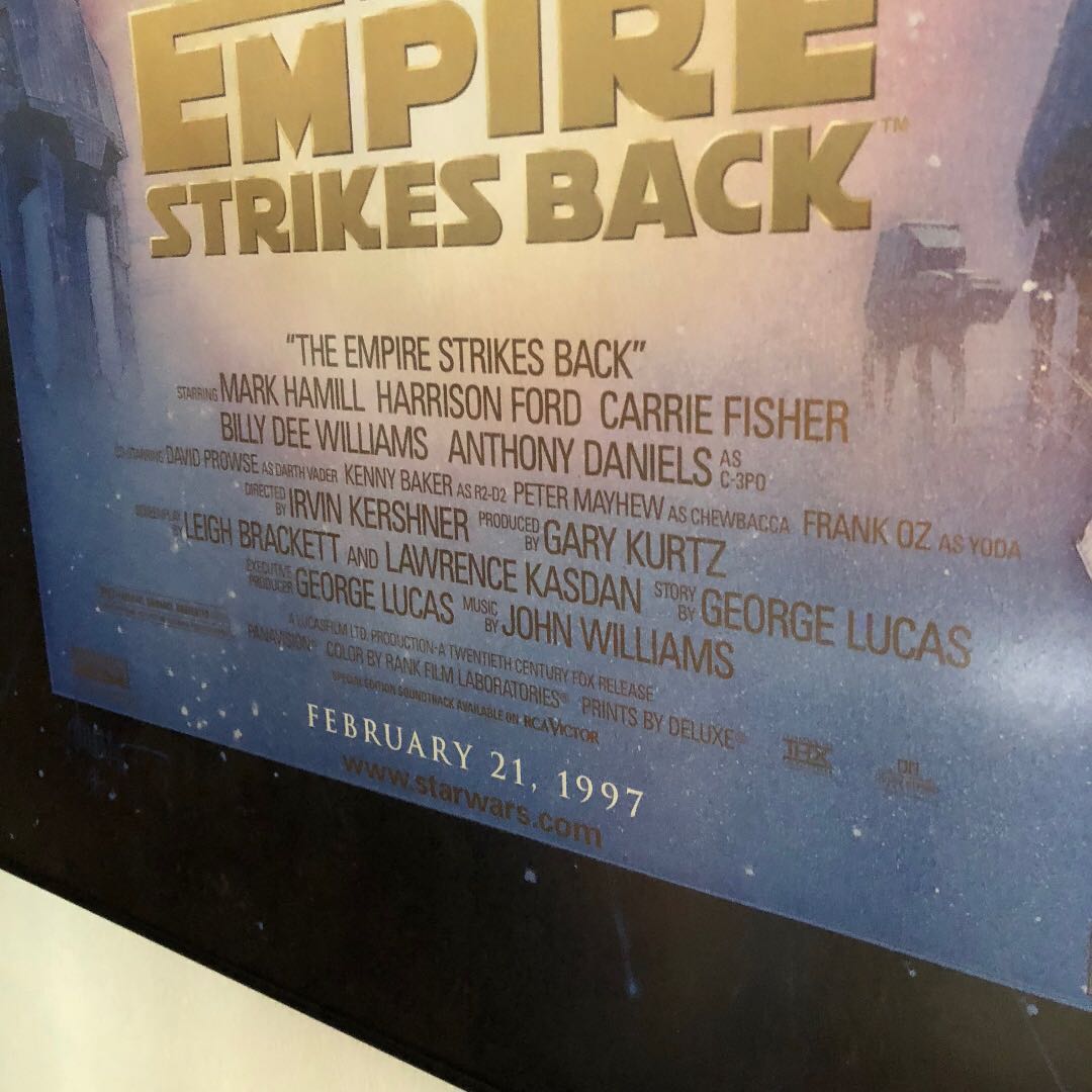 Star Wars Movie Poster Empire Strikes Back special edition "version C