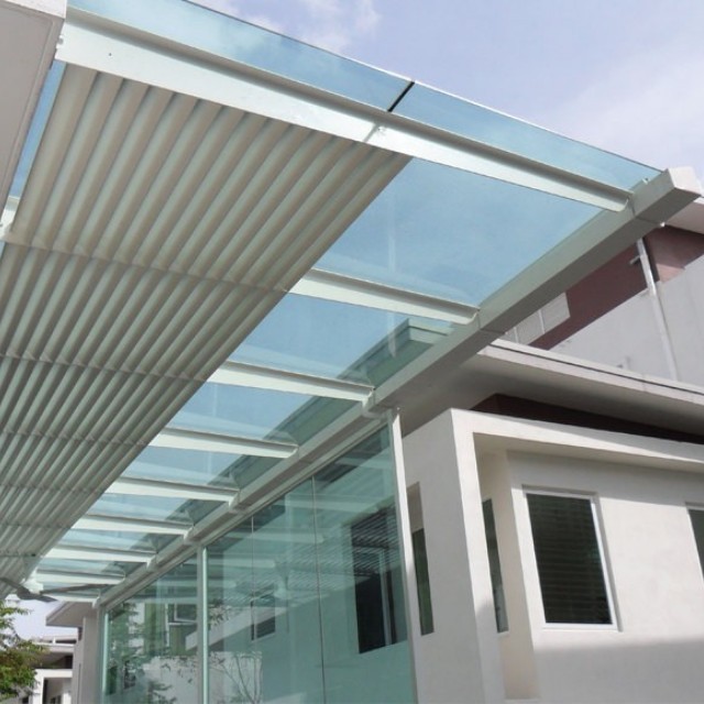 T-Beam Glass Roof With Louvers, Rumah & Perabot, Others di 