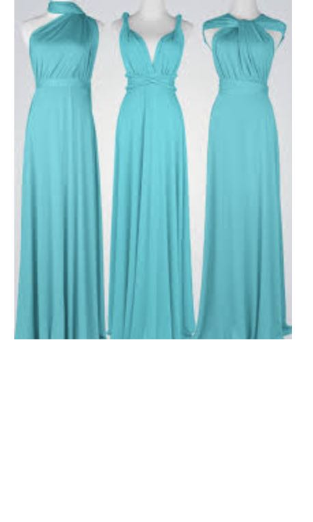 turquoise infinity dress