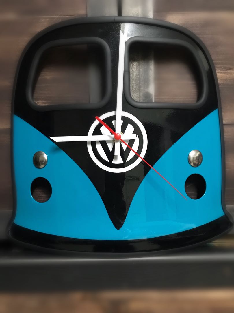 Vw metal wall clock, Furniture & Home Living, Home Decor, Clocks on