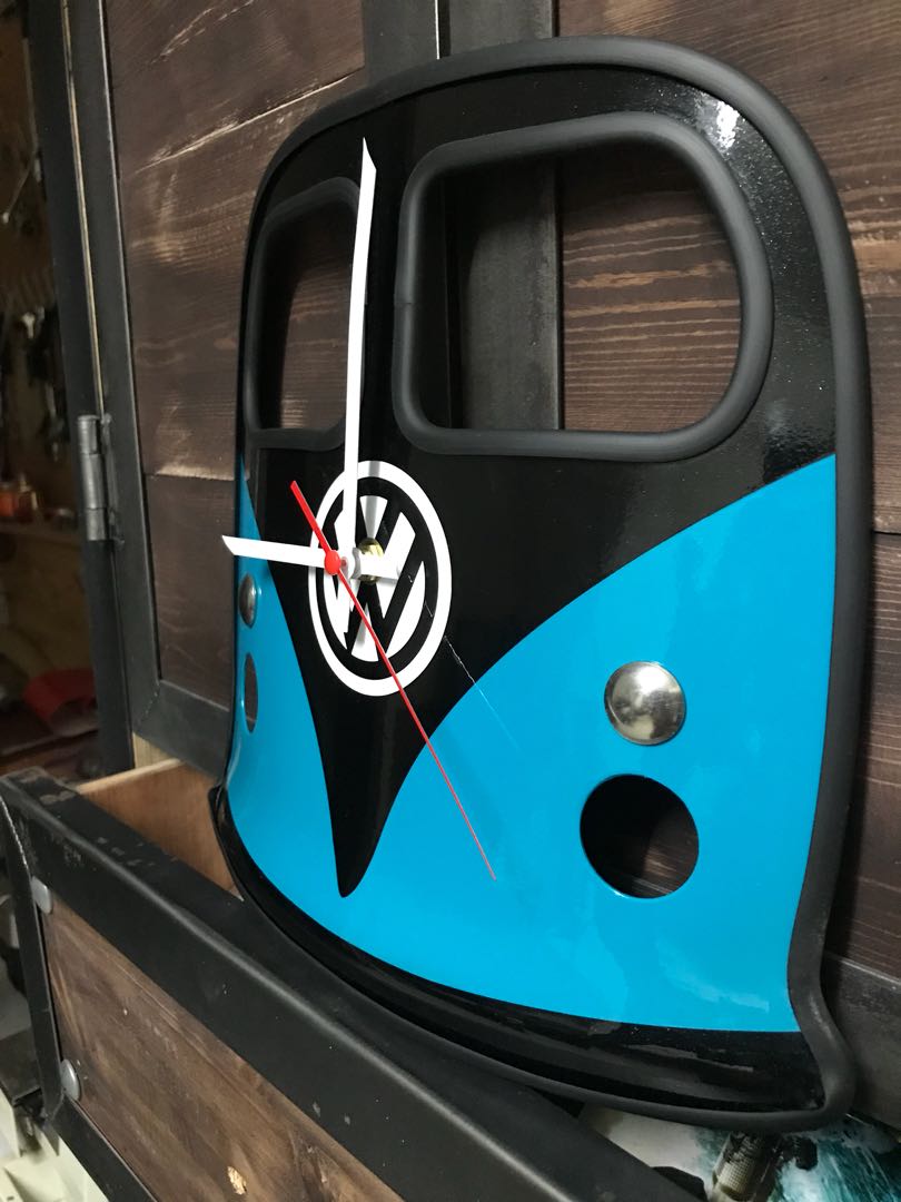 Vw metal wall clock, Furniture & Home Living, Home Decor, Clocks on