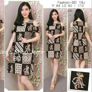 Batik Dress Batik Modern,Batik Top Bd 9J