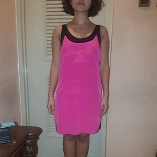Zara ruffled pink dress