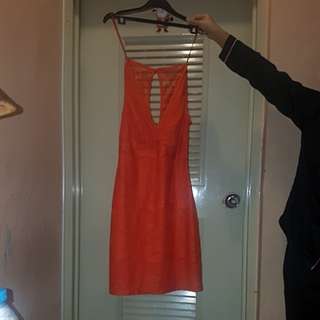 Zara orange dress