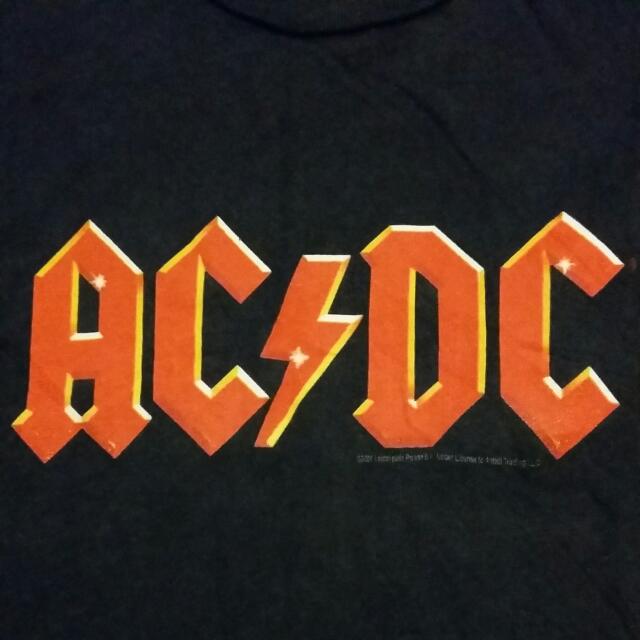 Acdc Band Tee Shirt Al Men S Fashion Clothes On Carousell