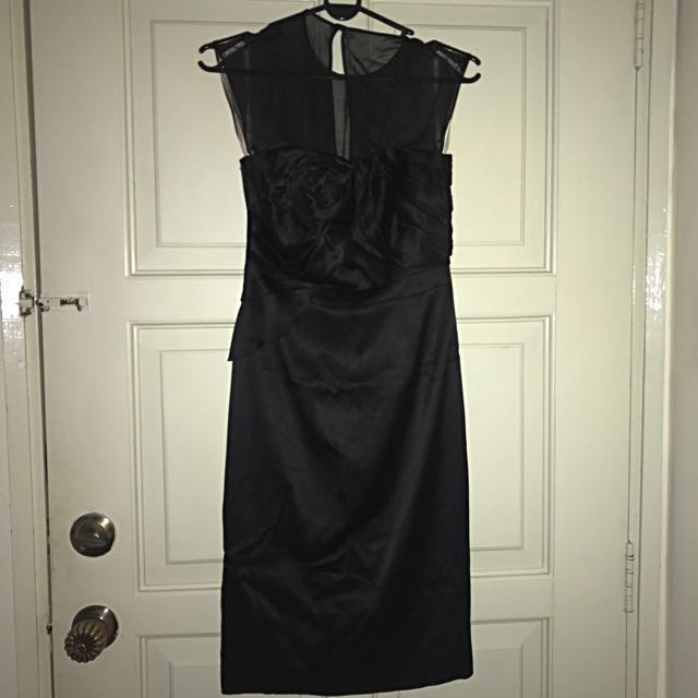 karen millen black bodycon dress