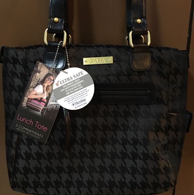 zaza lunch tote 2 compartments