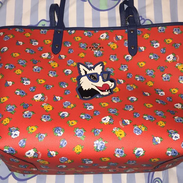 Coach Dog Reversible Neverfull Bag, Luxury, Bags & Wallets on Carousell