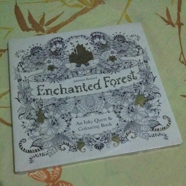 Enchanted Forest By Johanna Basford An Inky Quest Colouring Book