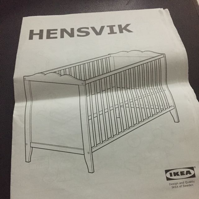 Ikea hensvik cheap cot dimensions