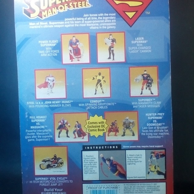 Kenner Superman 90 S Long Hair Vinatge Figure Toys Games Other