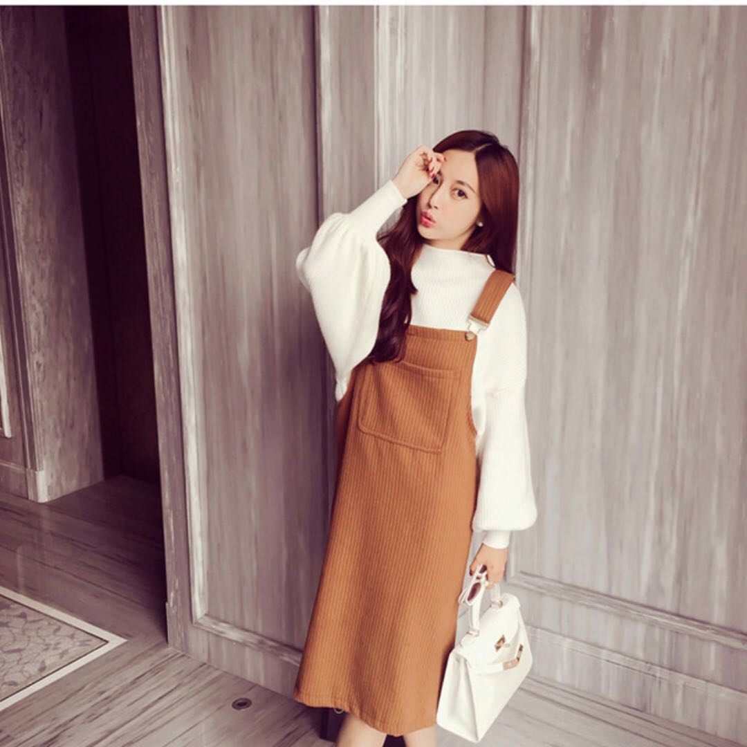 Korean dungaree dress Clearance