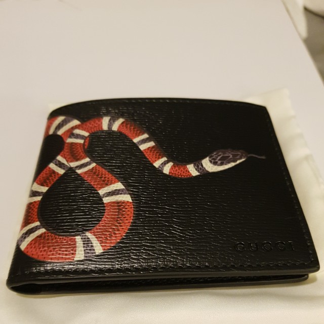 GUCCI KING SNAKE WALLET, Luxury, Bags & Wallets on Carousell