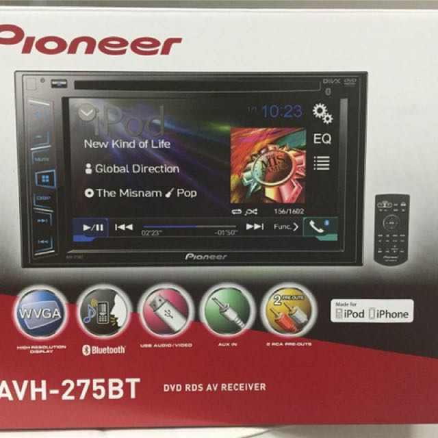 Pioneer AVH275BT, Car Accessories on Carousell