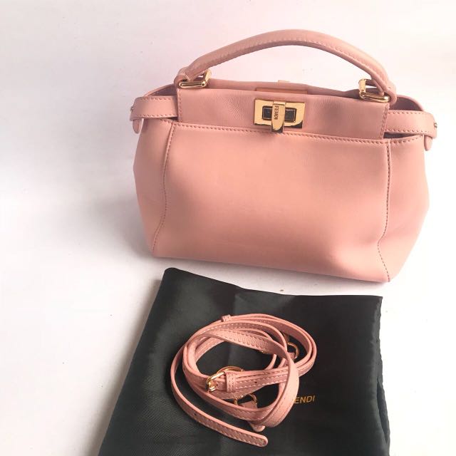 Preloved Fendi peekaboo original Barang Mewah Tas Dompet di